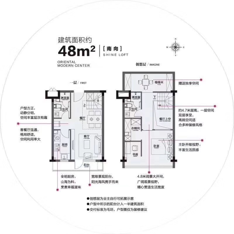 东方时尚中心户型图第1张图片