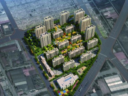 龙湖学樘府鸟瞰图 