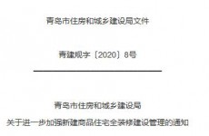 青岛出台加强新建住宅全装修管理新规 可让准业主观摩