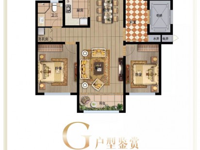 孚森金谷花园户型图