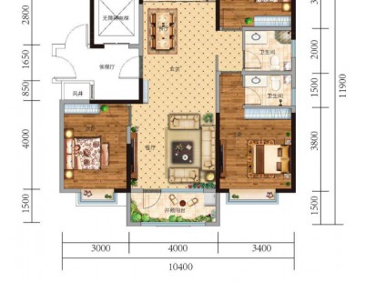 恒聚美岸户型图