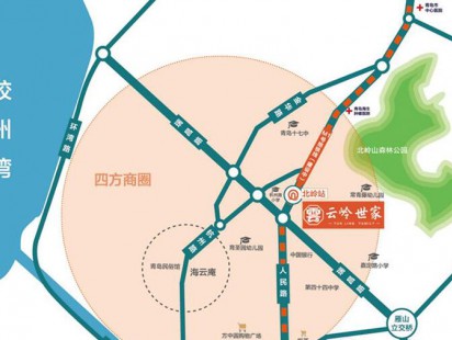云岭世家区位图 