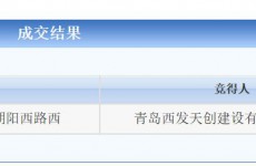 西海岸新区2幅地块上市拍卖 一宗成交一宗流拍