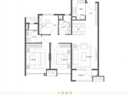 华润国际海洋智区高层115 户型图