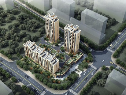 蓝岸华府效果图 