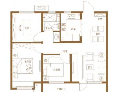 和达正阳北岸A户型 