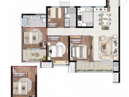 龙湖亿联春江天玺户型图 (6)