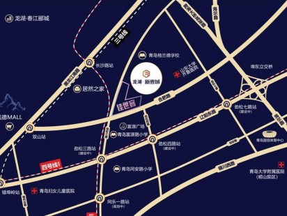 龙湖新壹城区位图 