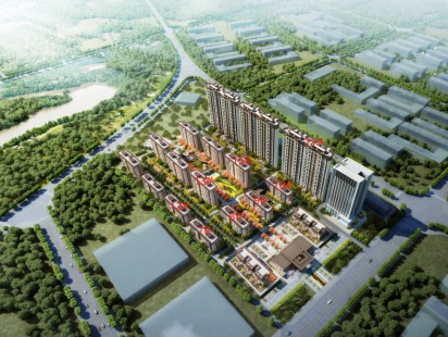 西交高铁馨苑效果图 