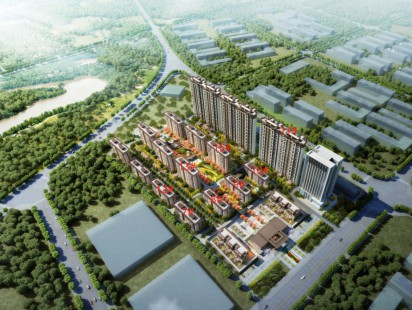 西交高铁馨苑鸟瞰图 