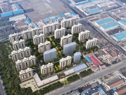 胶州湾空港新城鸟瞰图 