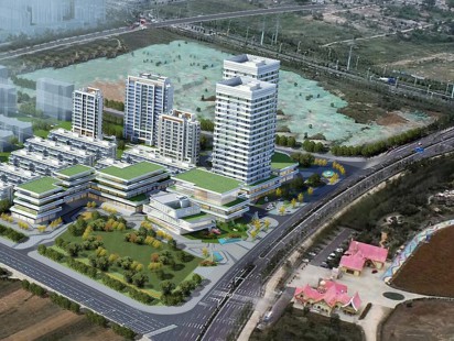 中联云裳小镇鸟瞰图 