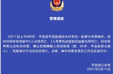 临沂平邑县一家6口除夕被杀 嫌犯当日自杀