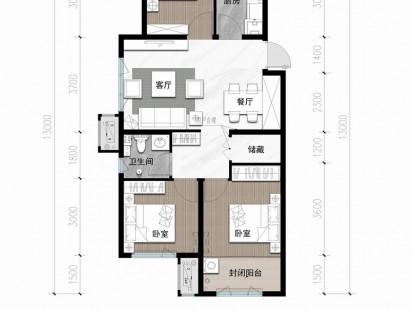 保利时代C2 户型图