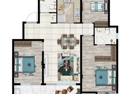 天一仁和宸璟朗郡户型图 (3)
