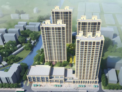 绿城和锦诚园鸟瞰图 