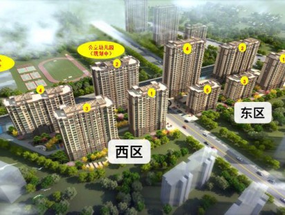 卓越花园鸟瞰图 