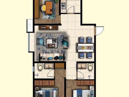 卓越花园户型图 (2)