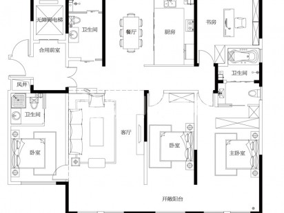 静山悦园149.77 户型图