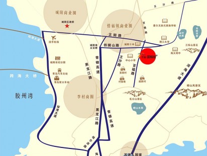 千禧国际村区位图