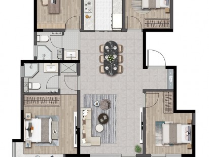墨上花开户型图 (4)
