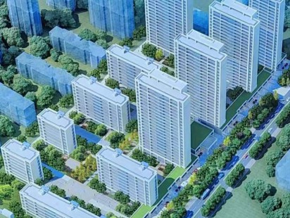 绿城文澜锦园鸟瞰图 