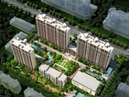 双利悦府鸟瞰图 