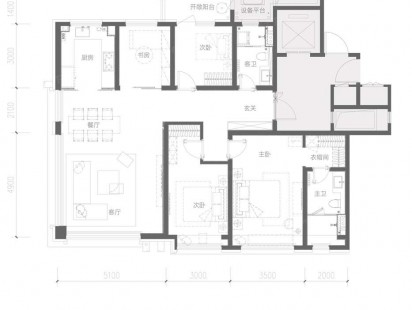 青铁云上观海A2户型