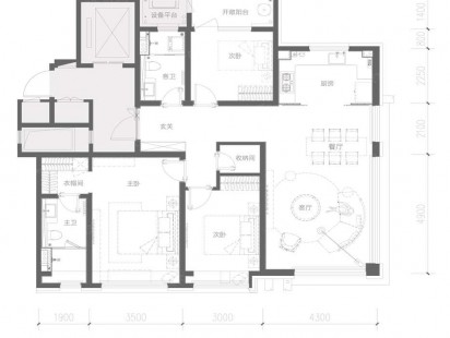 青铁云上观海A1 户型图