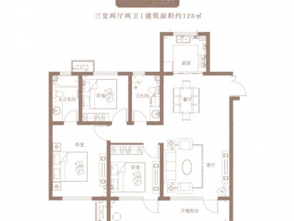 盈创板桥华府高层A户型 