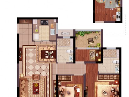 奥园雍璟天著B户型 