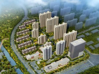 碧桂园湖悦天境鸟瞰图 