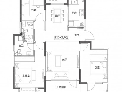 新凯达兰亭学府户型图 