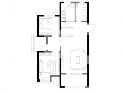 京华海悦D 户型图