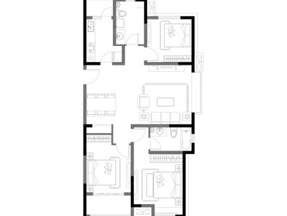 京华海悦F2 户型图