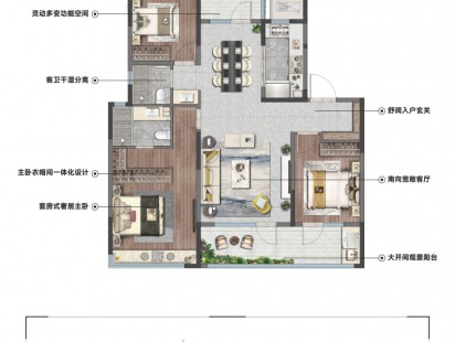 国信溪地美岸户型图 