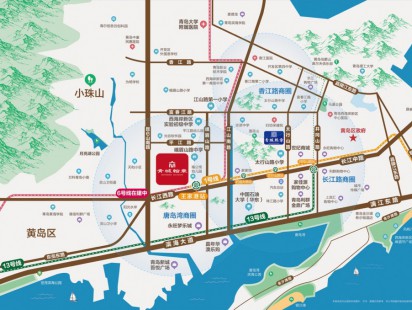 青城翰章区位图 