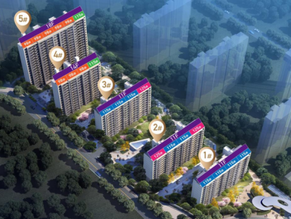 青城翰章鸟瞰图 