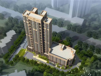 城投桃苑山色鸟瞰图 