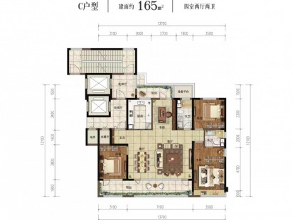 青建金宸府C户型 