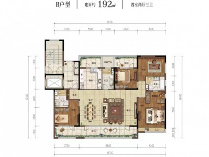 青建金宸府B户型 