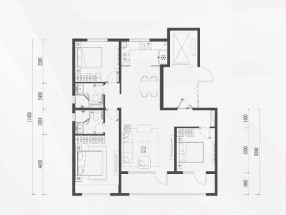 通和启章127户型 