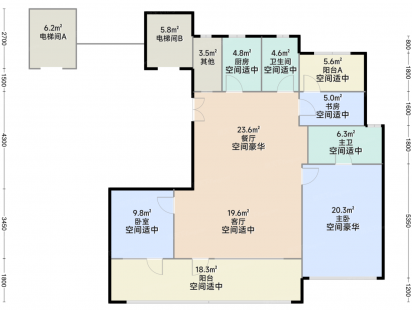 金地华悦143户型 