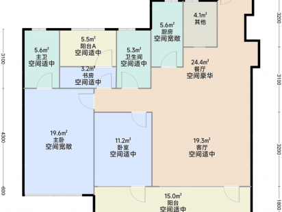 金地华悦130户型 