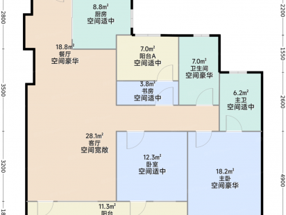 金地华悦118户型 