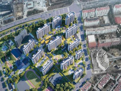 保利青铁和著理想地实景融合图 